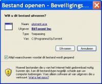 Je kiest de knop 'uitvoeren'