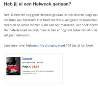 het resultaat: Bol.com advertentie in Wordpress blogbericht